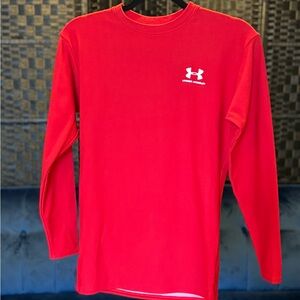 Under Armour Men's Red Long Sleeve thermal Shirt
